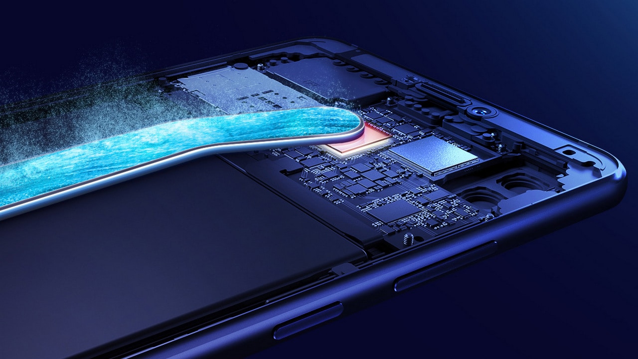 The Note 10 gets a heat pipe which help dissipate heat faster. Image; Huawei China