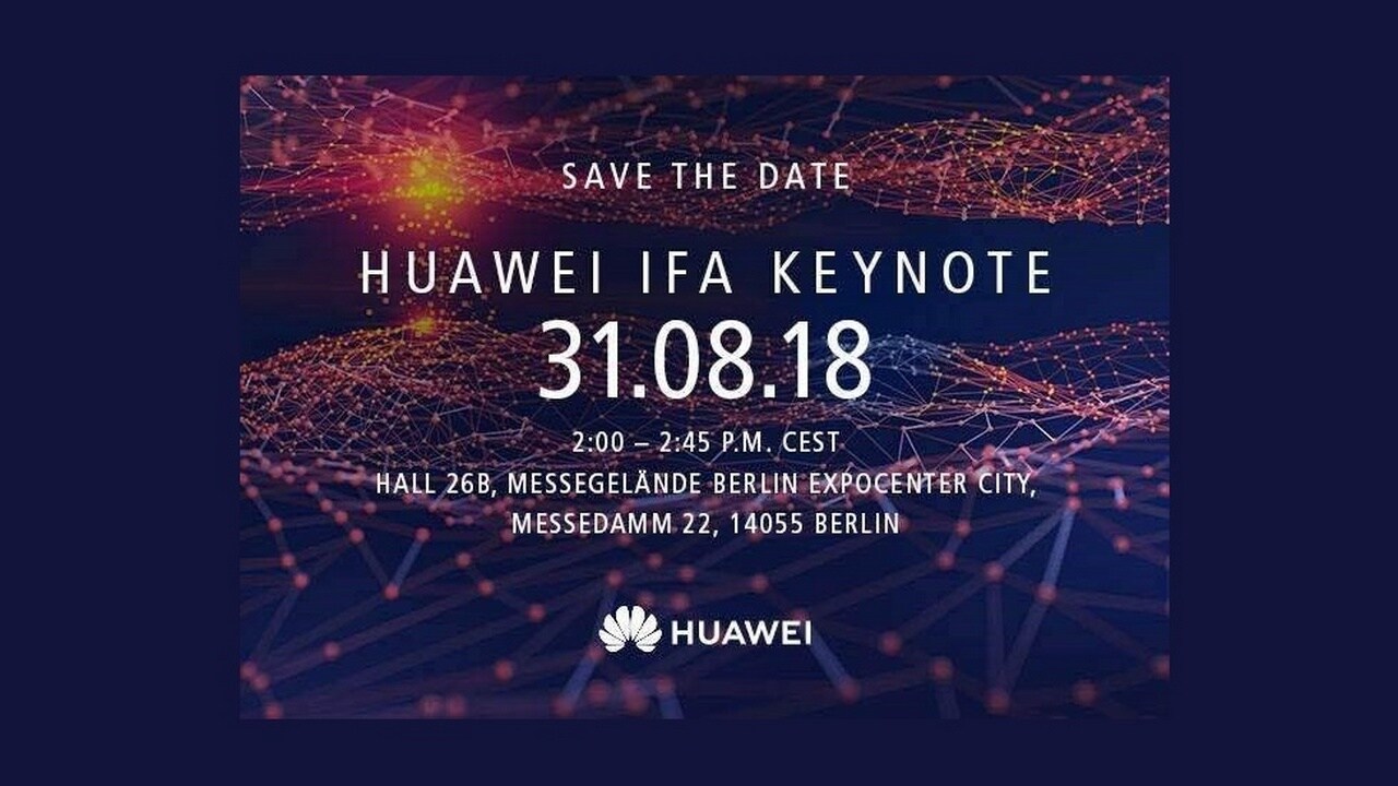 Huawei's IFA invite. Image: GSMArena
