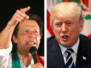 File image of Imran Khan and Donald Trump. AP