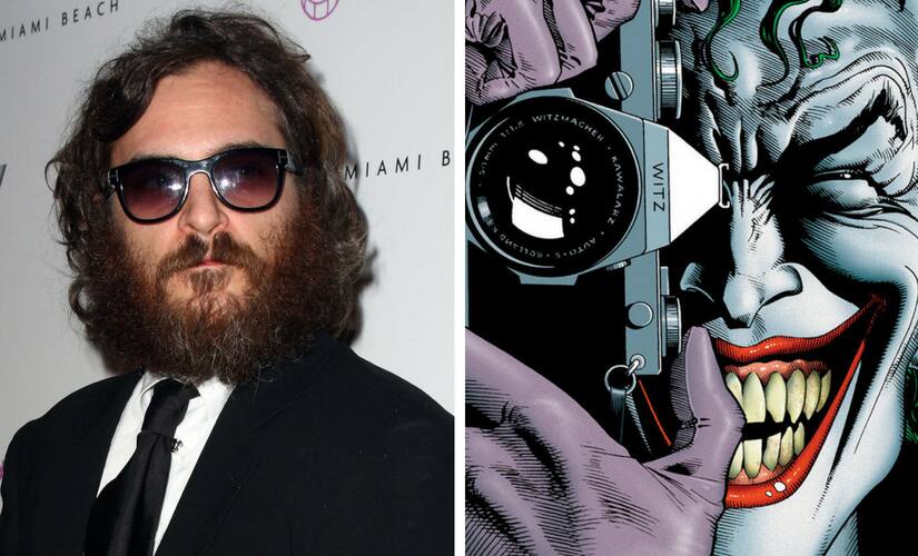 Joaquin Phoenix and The Joker from the comics/Images from Twitter.