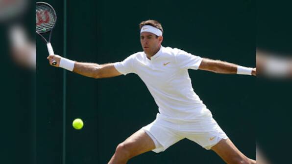 Wimbledon 2018: Fifth seed Juan Martin del Potro serves up 22 aces to beat Germany's Peter Gojowczyk