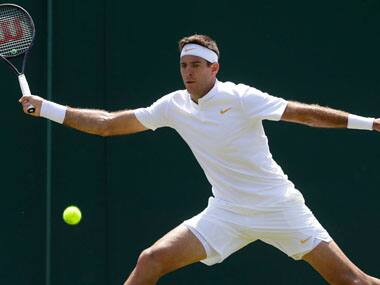 Wimbledon 2018: Fifth seed Juan Martin del Potro serves up 22 aces to beat Germany's Peter Gojowczyk