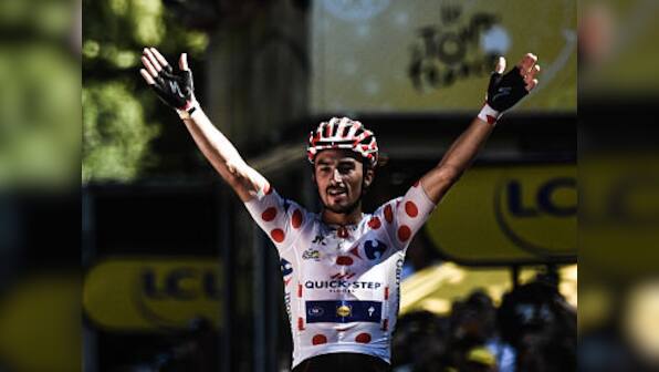 Tour de France 2018: Frenchman Julian Alaphilippe wins dramatic 16th stage after farmer protests forces 15-minute stoppage