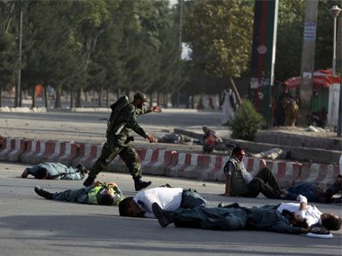 Kabul suicide attack: 14 dead, 60 wounded at airport entrance; civilians, including child and security officials among casualties Kabul suicide attack: 14 dead, 60 wounded at airport entrance; civilians, including child and security officials among casualties