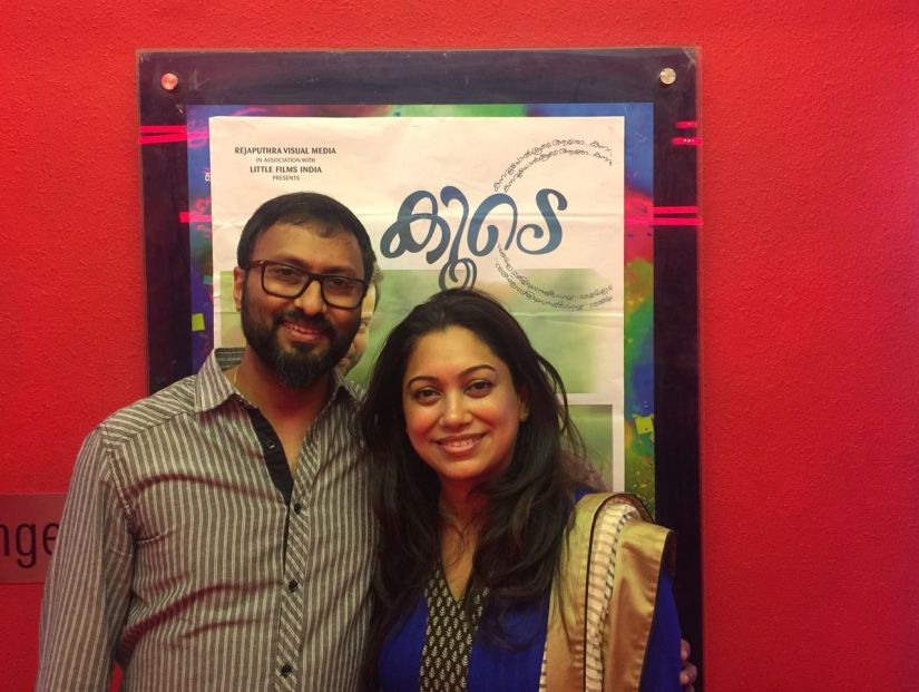 Koode editor Praveen Prabhakar with director Anjali Menon