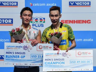 Malaysia Open 2018: Lee Chong Wei reaffirms class in gruelling win over Kento Momota; Tai Tzu Ying romps to women's title Malaysia Open 2018: Lee Chong Wei reaffirms class in gruelling win over Kento Momota; Tai Tzu Ying romps to women's title