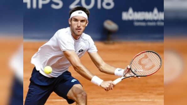German Open: Defending champion Leonardo Mayer saves match point to set up final against qualifier Nikoloz Basilashvili