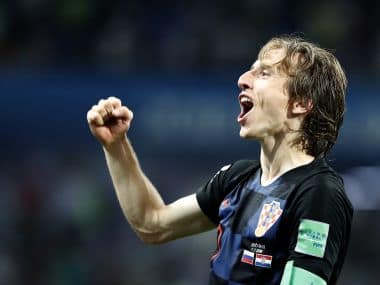 Luka Modric put in another excellent display in Croatia’s win over Russia in the quarter-final of the 2018 FIFA World Cup. AP