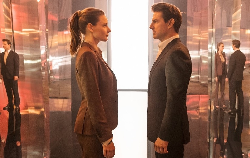   Rebecca Ferguson and Tom Cruise in an image of Mission: Impossible - Fallout. Image by Twitter 