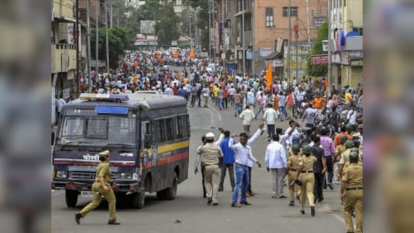 Maratha quota stir: Four policemen injured, over 70 vehicles torched as protests turn violent; prohibitory orders imposed