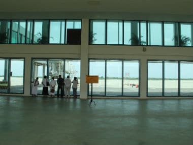 Mattala Rajapaksa International Airport has become a popular destination for many Sri Lankan pilgrims. Image courtesy: Chathuri Dissanayake