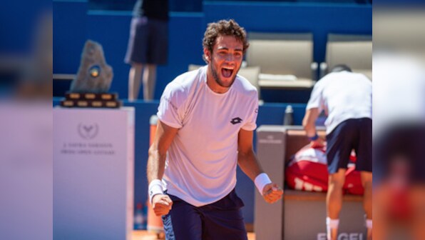 Italian Matteo Berrettini overcomes World No 17 Roberto Bautista Agut in shock victory at Swiss Open to win first title