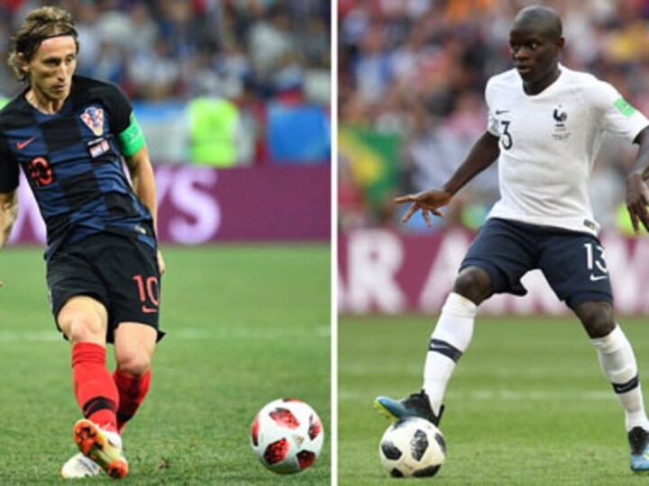 FIFA World Cup 2018: France's tireless N'Golo Kante will take on Croatia's masterful Luka Modric in midfield battle