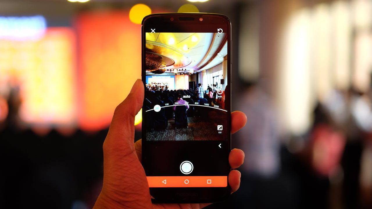 A quick look at the camera interface of the Moto E5 Plus. Image: tech2/ Anirudh Regidi
