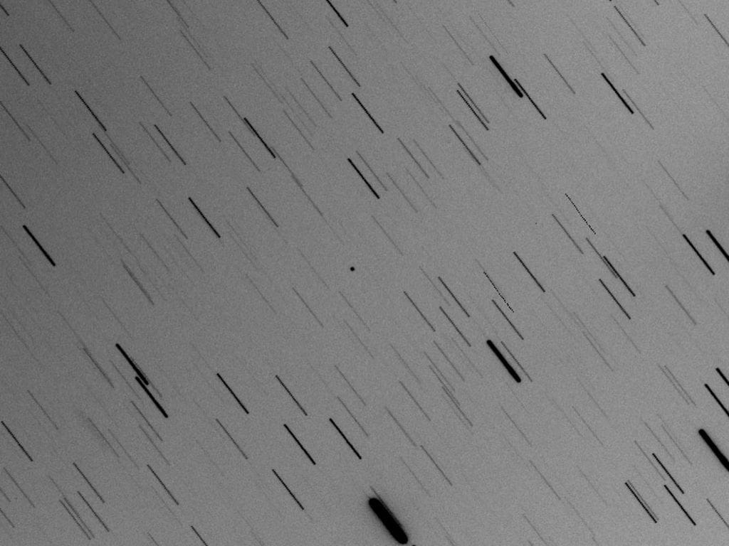 This optical composite image shows asteroid 2017 YE5, taken on June 30, 2018, by the Cadi Ayyad University Morocco Oukaimeden Sky Survey, one of the first surveys to identify 2017 YE5 in December 2017.
