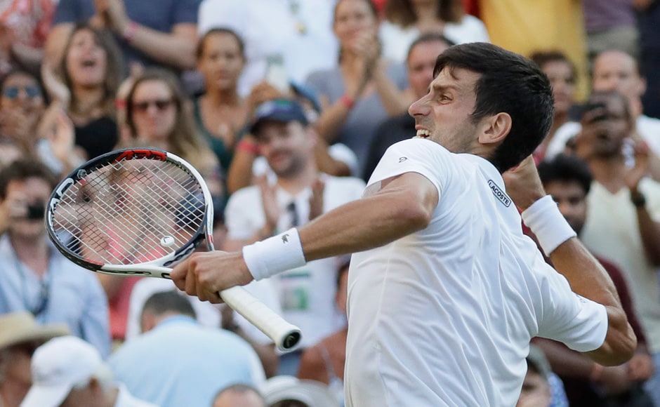 Three-time Wimbledon winner Novak Djokovic beat Kyle Edmund 4-6, 6-3, 6-2, 6-4 to progress to the next round. Andy Murray's decision to not participate in Wimbledon had effectively made Edmund England's best shot at the Men's Singles title. AP Three-time Wimbledon winner Novak Djokovic beat Kyle Edmund 4-6, 6-3, 6-2, 6-4 to progress to the next round. Andy Murray's decision to not participate in Wimbledon had effectively made Edmund England's best shot at the Men's Singles title. AP