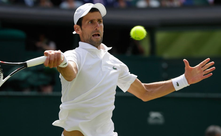 Serbian Novak Djokovic saw off Japan's Kei Nishikori in four sets, beating the 24th seed 6-3, 3-6, 6-2, 6-2. Djokovic will be hoping to bounce back from injury and win his first Grand Slam title since winning the French Open in 2016, but Rafael Nadal lies in his way, as the two face off in the semi-finals. AP Serbian Novak Djokovic saw off Japan's Kei Nishikori in four sets, beating the 24th seed 6-3, 3-6, 6-2, 6-2. Djokovic will be hoping to bounce back from injury and win his first Grand Slam title since winning the French Open in 2016, but Rafael Nadal lies in his way, as the two face off in the semi-finals. AP