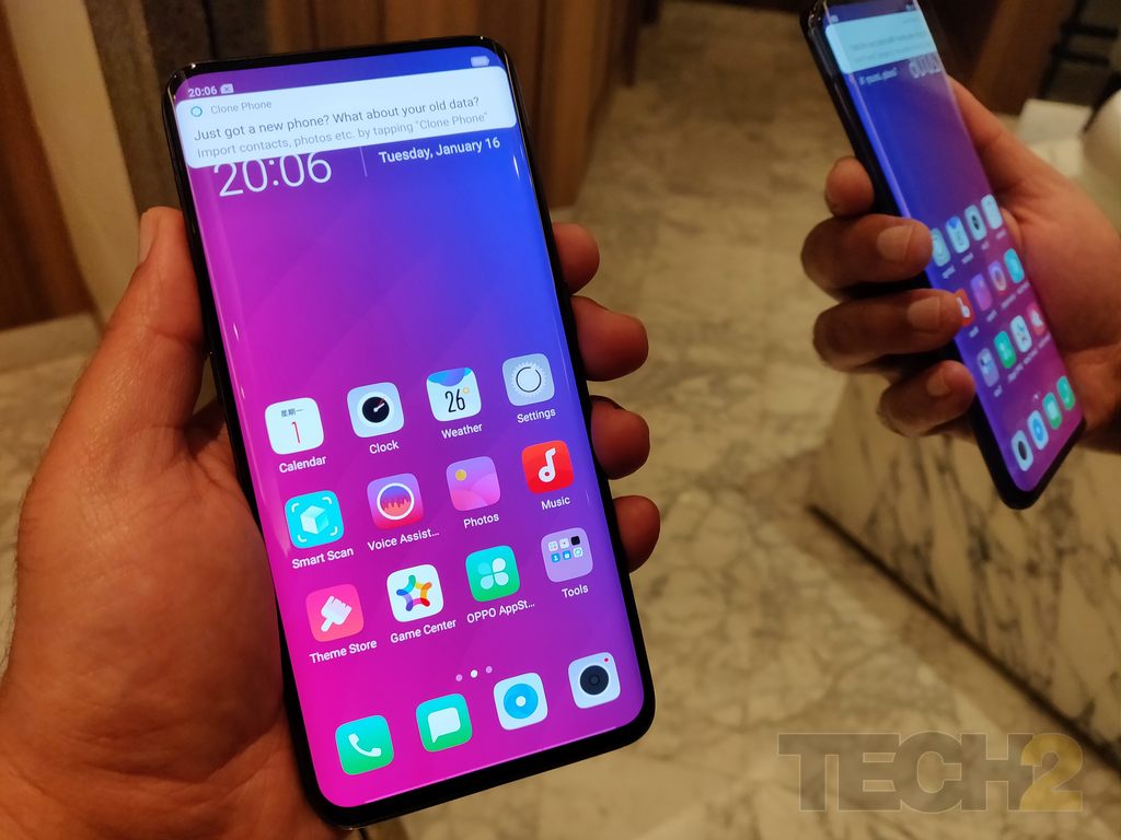 Oppo could be working on a smartphone with a secondary display behind the phone Oppo could be working on a smartphone with a secondary display behind the phone