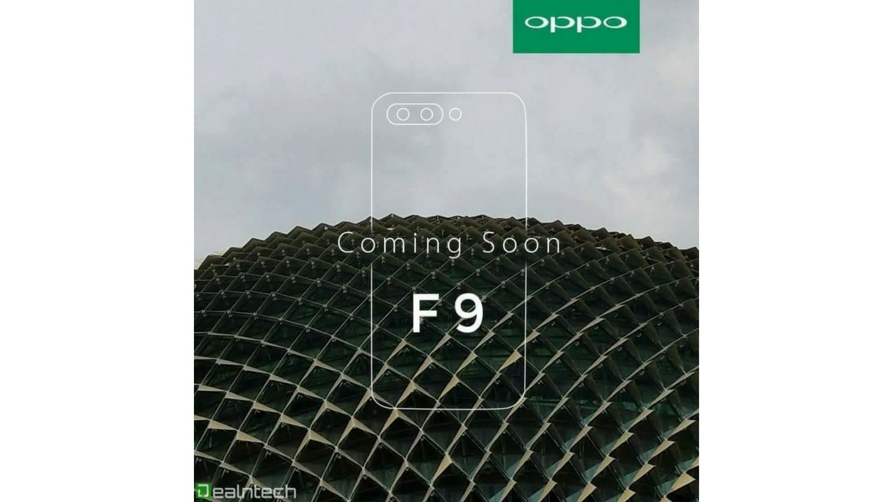 Oppo F9 alleged teaser. Image: Dealntech