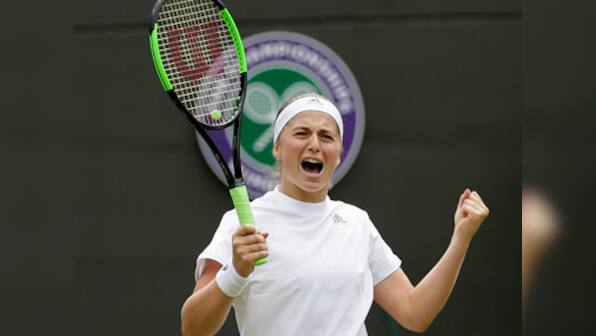 Wimbledon 2018: Twelfth seed Jelena Ostapenko barrels through Dominika Cibulkova to reach semi-finals