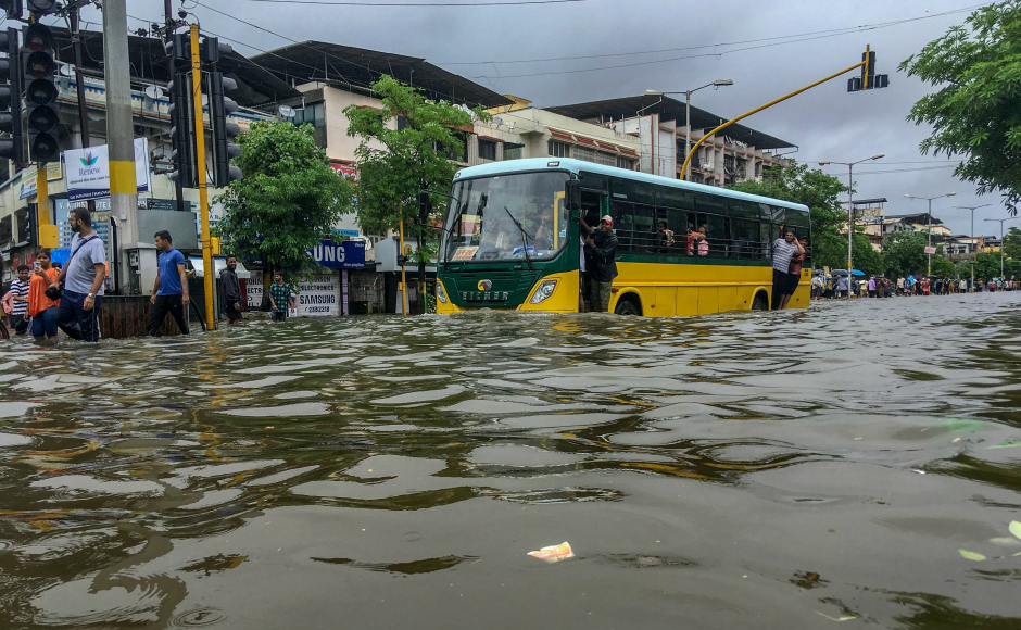 The IMD's Colaba observatory (for Mumbai) recorded 165.8 millimetres rainfall in the 24-hour period of 8.30 am on Monday till 8.30 am on Tuesday. The Santacruz observatory, which records rainfall for suburban Mumbai, reported 184.3 millimetres rainfall in the same period. PTI The IMD's Colaba observatory (for Mumbai) recorded 165.8 millimetres rainfall in the 24-hour period of 8.30 am on Monday till 8.30 am on Tuesday. The Santacruz observatory, which records rainfall for suburban Mumbai, reported 184.3 millimetres rainfall in the same period. PTI