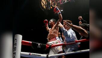Boxing legend Manny Pacquiao rolls back years with knockout win over WBA welterweight champion Lucas Matthysse