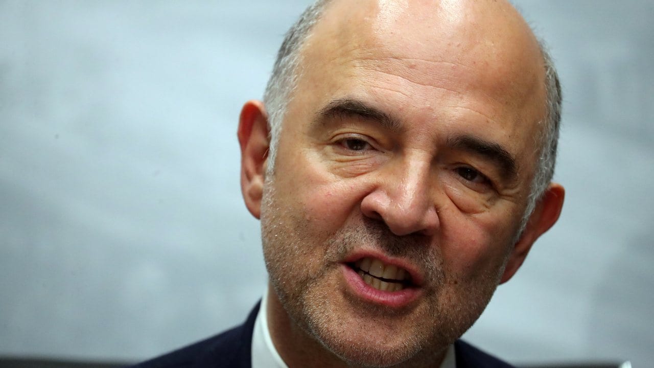 European Commissioner for Economic and Financial Affairs Pierre Moscovici speaks during a news conference at the G20 Meeting of Finance Ministers. Image: Reuters