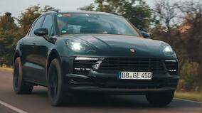 Porsche Macan SUV facelift teased during high altitude testing in South Africa