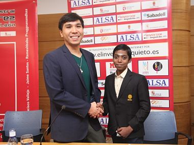 Leon Masters: R Praggnanandhaa comes close to beating defending champion Wesley So in opening match Leon Masters: R Praggnanandhaa comes close to beating defending champion Wesley So in opening match