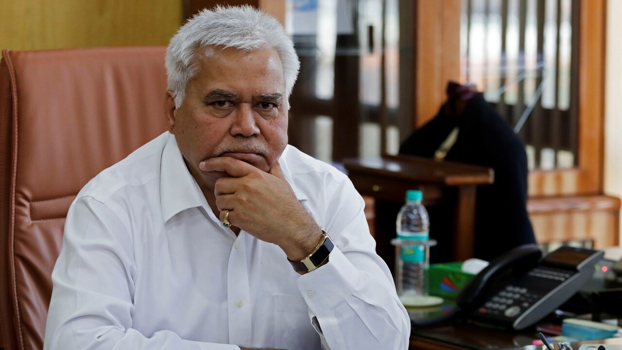 R. S. Sharma, head of Telecom Regulatory Authority of India (TRAI), poses for a photograph at his office in New Delhi, India, March 16, 2018. Picture taken March 16, 2018. REUTERS/Saumya Khandelwal - RC14EF322520
