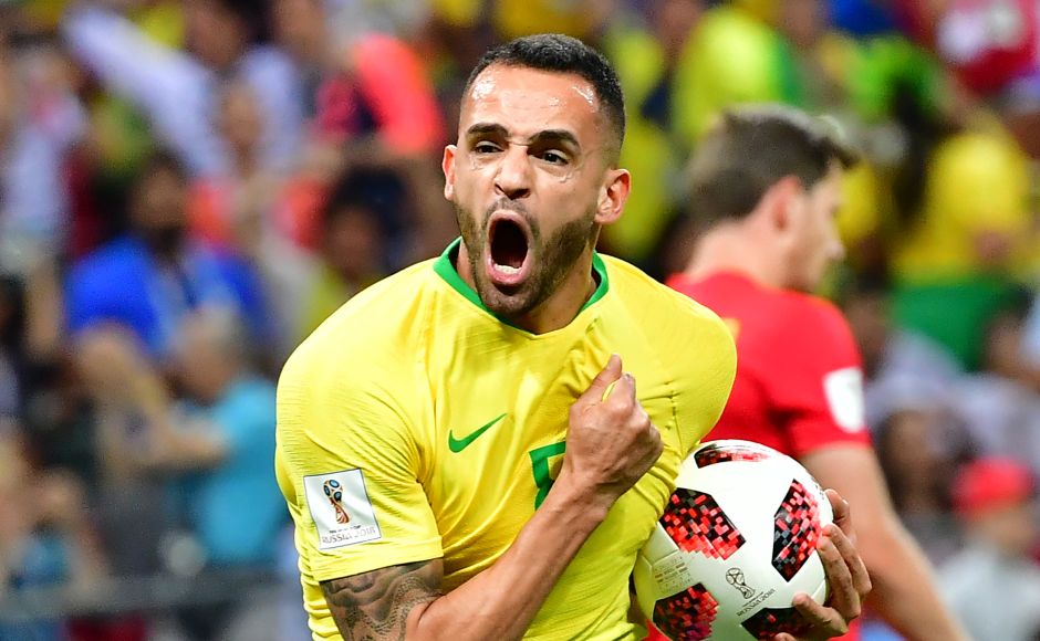 Even though Renato Augusto reduced the deficit with a second-half goal, Belgium held on to book a semi-final spot against France. AFP/Luis Acosta Even though Renato Augusto reduced the deficit with a second-half goal, Belgium held on to book a semi-final spot against France. AFP/Luis Acosta