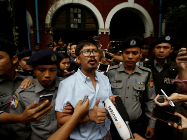 Reuters journalists to face trial for breaching Mayanmar's secrecy law; scribes were investigating massacre of Rohingya Muslims Reuters journalists to face trial for breaching Mayanmar's secrecy law; scribes were investigating massacre of Rohingya Muslims