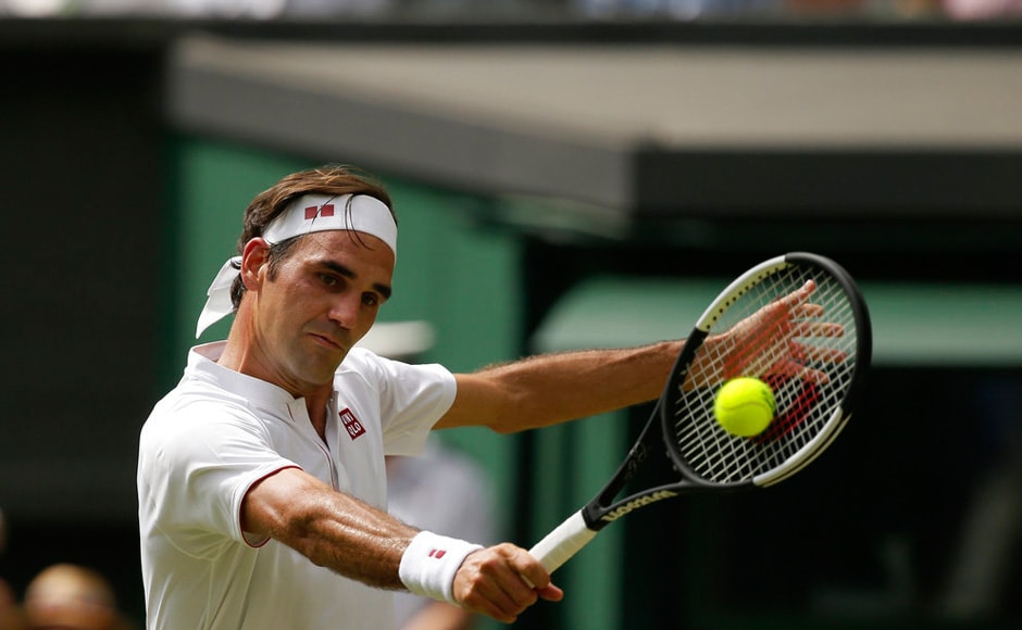 Defending champion and top seed Roger Federer beat Frenchman Adrian Mannarino 6-0, 7-5, 6-4 in straight sets, taking just sixteen minutes to win the first set. Federer will play eighth seed Kevin Anderson in the quarter-finals. AP Defending champion and top seed Roger Federer beat Frenchman Adrian Mannarino 6-0, 7-5, 6-4 in straight sets, taking just sixteen minutes to win the first set. Federer will play eighth seed Kevin Anderson in the quarter-finals. AP