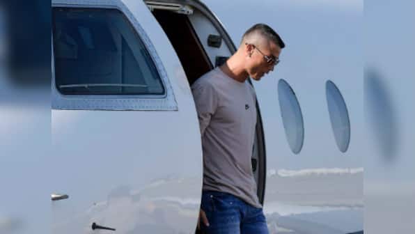 Serie A: Cristiano Ronaldo lands in Turin ahead of his official unveiling as Juventus' star summer signing