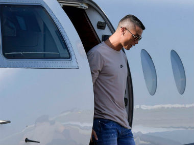 Serie A: Cristiano Ronaldo lands in Turin ahead of his official unveiling as Juventus' star summer signing Serie A: Cristiano Ronaldo lands in Turin ahead of his official unveiling as Juventus' star summer signing