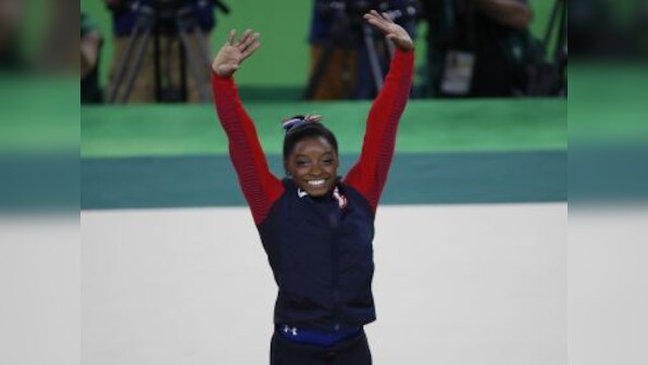 Olympic champ Simone Biles makes nervy yet triumphant return to gymnastics by winning all-around crown at US Classic