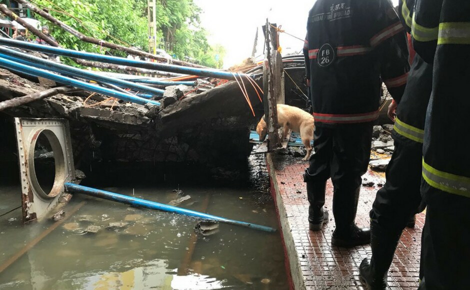 Police dogs were brought in to help in the rescue operation at the Andheri Railway Station. The injured were sent to Cooper hospital, Pramod Babar, senior police inspector said. Firstpost/Sarojini Pradhan Police dogs were brought in to help in the rescue operation at the Andheri Railway Station. The injured were sent to Cooper hospital, Pramod Babar, senior police inspector said. Firstpost/Sarojini Pradhan