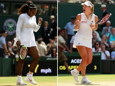   Serena Williams and Angelique Kerber went on meet at Wimbledon. Reuters 