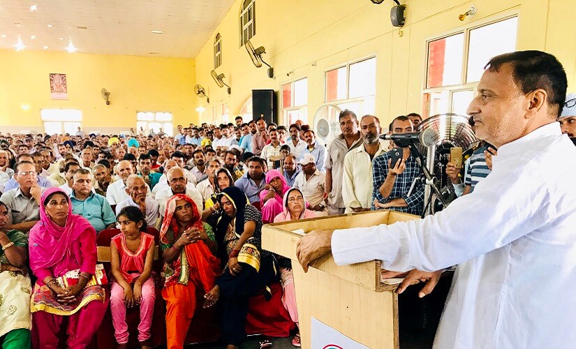 File image of Congress' Sham lal Sharma. Image courtesy Arjun Sharma