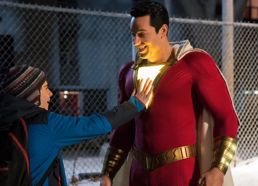 Zachary Levi in Shazam! Image via EW