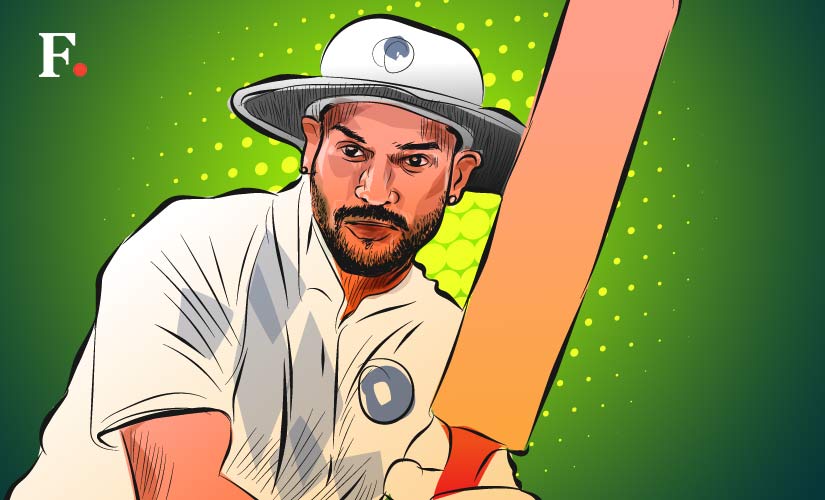 Shikhar Dhawan. Art courtesy: Rajan Gaikwad