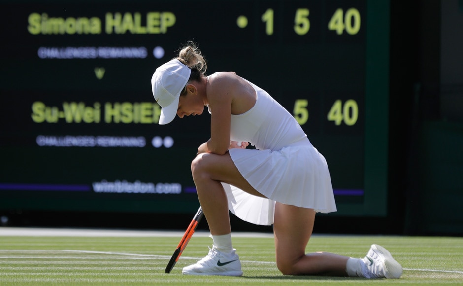 Top seed Simona Halep surrendered an early lead to go out against Hsieh Su-wei. Su-wei beat Halep 3-6, 6-4, 7-5 to leave Karolina Pliskova as the only player from the top 10 seeds in Women's Singles still in the tournament. AP Top seed Simona Halep surrendered an early lead to go out against Hsieh Su-wei. Su-wei beat Halep 3-6, 6-4, 7-5 to leave Karolina Pliskova as the only player from the top 10 seeds in Women's Singles still in the tournament. AP