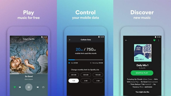 Spotify Lite's 15 MB size is great, but it comes at the cost of functionality