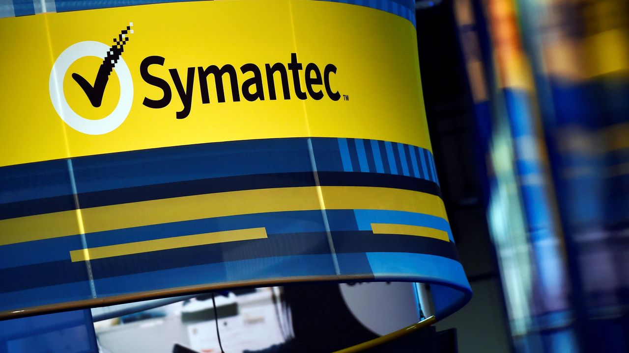 The Symantec booth is seen during the 2016 Black Hat cyber-security conference in Las Vegas, Nevada, U.S. August 3, 2016. REUTERS/David Becker/File Photo GLOBAL BUSINESS WEEK AHEAD PACKAGE - SEARCH 'BUSINESS WEEK AHEAD 31 OCT' FOR ALL IMAGES - S1BEUKBVOOAB