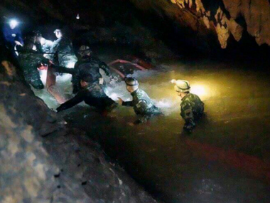 Thai boys, football coach found after being trapped in flooded Tham Luang cave for nine days Thai boys, football coach found after being trapped in flooded Tham Luang cave for nine days