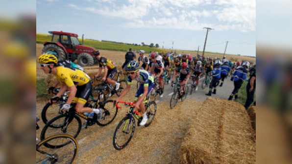 Tour de France 2018: Race restarts at 16th stage after police use tear gas to break up farmer protest