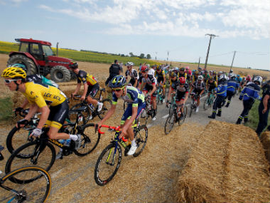 Tour de France 2018: Race restarts at 16th stage after police use tear gas to break up farmer protest Tour de France 2018: Race restarts at 16th stage after police use tear gas to break up farmer protest