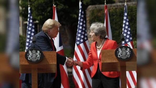 Theresa May says Donald Trump advised her to sue European Union over Brexit negotiations