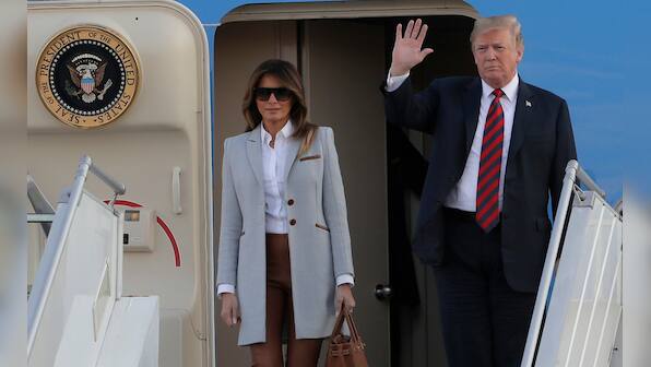 Helsinki Summit: Donald Trump arrives for historic summit with Vladimir Putin, is greeted by protests