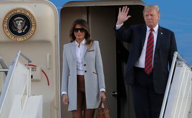 Helsinki Summit: Donald Trump arrives for historic summit with Vladimir Putin, is greeted by protests